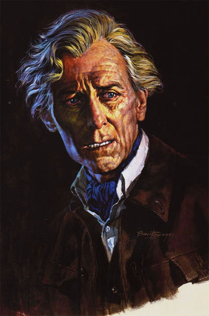 Basil Gogos's painting of Peter Cushing as Van Helsing